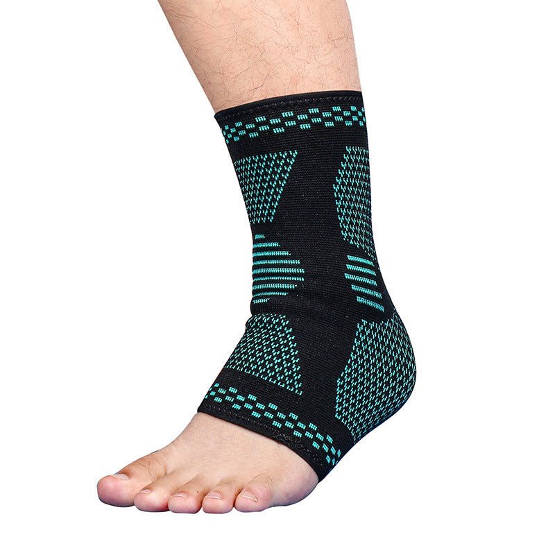 Breathable Ankle Support Sleeve – Emerald Green Compression Brace for Basketball & Football