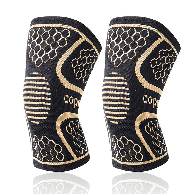 Copper-Infused Compression Knee Sleeves – Moisture-Wicking Support for Sports, Running & Recovery