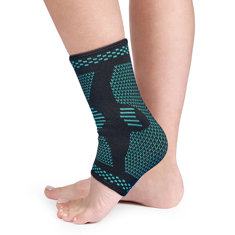 Breathable Ankle Support Sleeve – Emerald Green Compression Brace for Basketball & Football